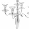 vidaXL Candelabro Argento 29 x 29 x 29 cm Alluminio