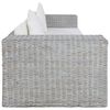 vidaXL Set di Divani 2 pz con Cuscini Grigio in Rattan Naturale