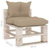 vidaXL Set Salotto Giardino su Pallet Cuscini 6 pz in Legno di Pino