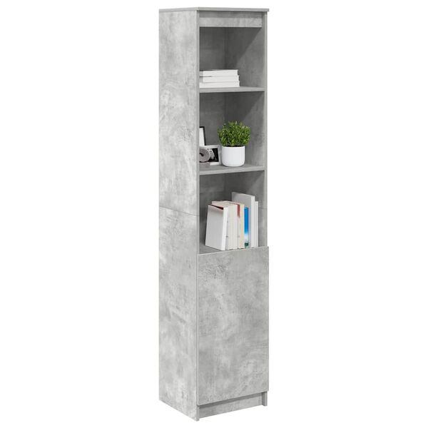 vidaXL Credenza Grigio Cemento 37,5x35x180 cm in Legno Multistrato