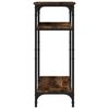 vidaXL Tavolino Rovere Fumo 40x30x75 cm in Legno Multistrato