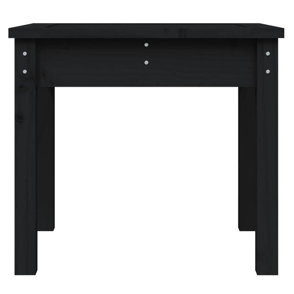 vidaXL Panca da Giardino Nera 50x44x45 cm Legno Massello di Pino