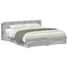 vidaXL Telaio del letto con storage Sonoma grigio 200 x 200 cm