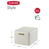 Curver Scatola Portaoggetti Coperchio Style L 30L Bianco Crema