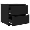 vidaXL Armadio Nero 60 x 48 x 57 cm Legno multistrato