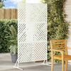 vidaXL Schermo per Privacy Bianco 100 x 50 x 180 cm Acciaio
