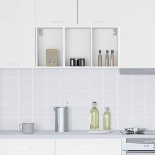 vidaXL Armadio pensile Bianco 40 x 29,5 x 80 cm Legno multistrato