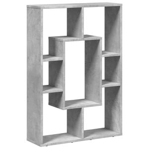 vidaXL Libreria Grigio Cemento 63x20x90 cm in Truciolato