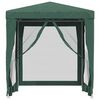 vidaXL Tenda per Feste con 4 Pareti Laterali in Rete Verde 2x2 m HDPE