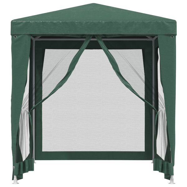 vidaXL Tenda per Feste con 4 Pareti Laterali in Rete Verde 2x2 m HDPE