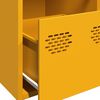 vidaXL Credenza Giallo Senape 101,5x39x73,5 cm Acciaio Laminato Freddo