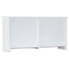 vidaXL Credenza Artigianale Bianca 140x30x70 cm Legno Massello Acacia