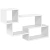 vidaXL Mensola sospesa A parete Bianco 87 x 20 x 55 cm