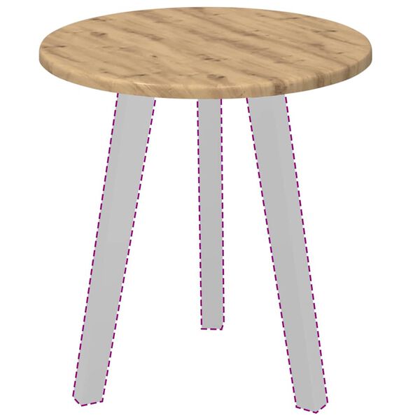 vidaXL Piano del tavolo rovere artigianale 40 x 40 x 1,5 cm