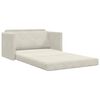 vidaXL Divano letto 110cm Crema Velluto