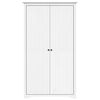 vidaXL Armadio BODO 99x53,5x173 cm in Legno Massello di Pino Bianco