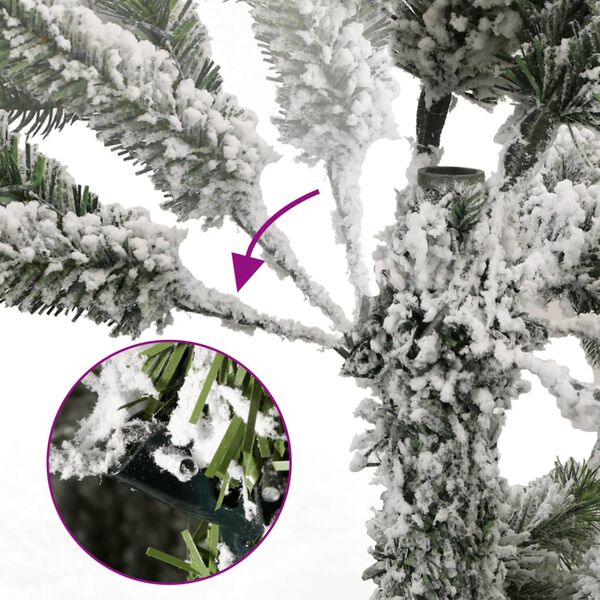 vidaXL Albero Natale Artificiale Incernierato con Neve Fioccata 300 cm