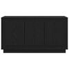 vidaXL Credenza Rovere Nero 102 x 35 x 55 cm Legno multistrato