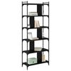vidaXL Libreria Rovere nero 76 x 32 x 192 cm Legno multistrato