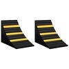 vidaXL Cunei Ferma Ruota 2 pz 29x16x19 cm Gomma