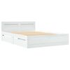 vidaXL Struttura del letto Bianco 137 x 188 cm Legno ingegnerizzato