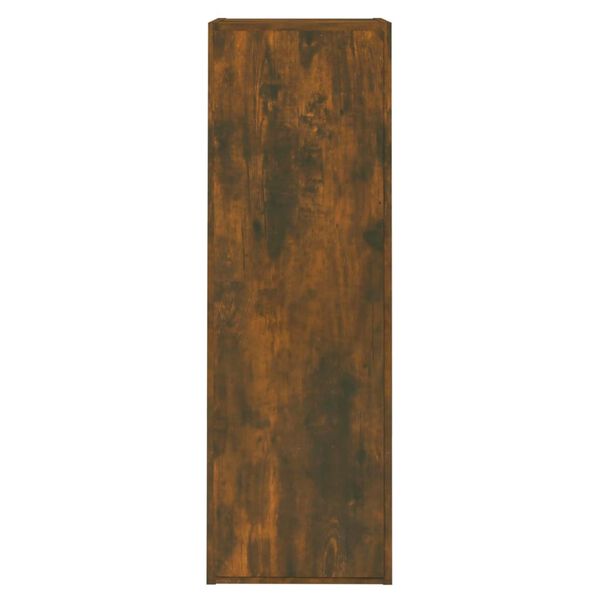 vidaXL Mobili TV 2 pz Rovere Fumo 30,5x30x90 cm in Legno Multistrato