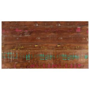 vidaXL Piano Tavolo 100x60x1,5 cm Rettangolare in Massello di Recupero