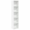 vidaXL Libreria Bianca 40x30x189 cm in Legno Multistrato