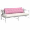 vidaXL Cuscino per Schiena Rosa 180 x 19 x 50 cm Tessuto
