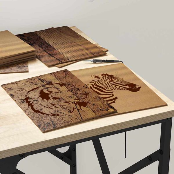 vidaXL Pannelli decorativi 12 pcs Legno vecchio 15 x 21 x 0.27 cm