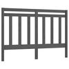 vidaXL Testiera Letto Grigia 166x4x100 cm in Legno Massello di Pino