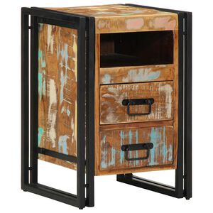 vidaXL Comodino 40x40x59 cm in Legno Massello di Recupero