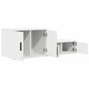 vidaXL Armadio 2 pcs Bianco 103 x 41 x 40 cm Legno multistrato