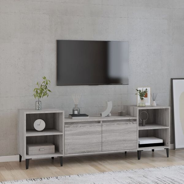 vidaXL Mobile TV Grigio Sonoma 160x35x55 cm in Legno Multistrato