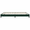 vidaXL Letto a Molle senza Materasso Verde Scuro 180x220 cm Velluto