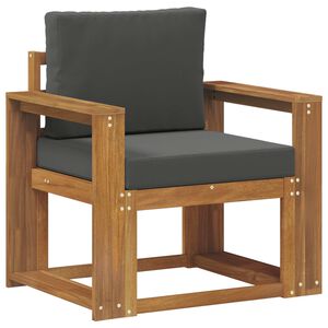 vidaXL Divano da esterno Legno di Acacia Massello e Poliestere