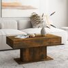 vidaXL Tavolino da Salotto Rovere Fumo 96x50x45cm in Legno Multistrato