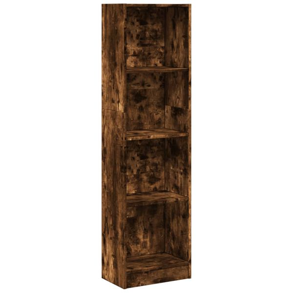 vidaXL Libreria Rovere Fumo 40x24x176 cm in Legno Multistrato