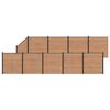 vidaXL Set di Recinzione 10 pz 1657 x 186 cm WPC e Alluminio Marrone
