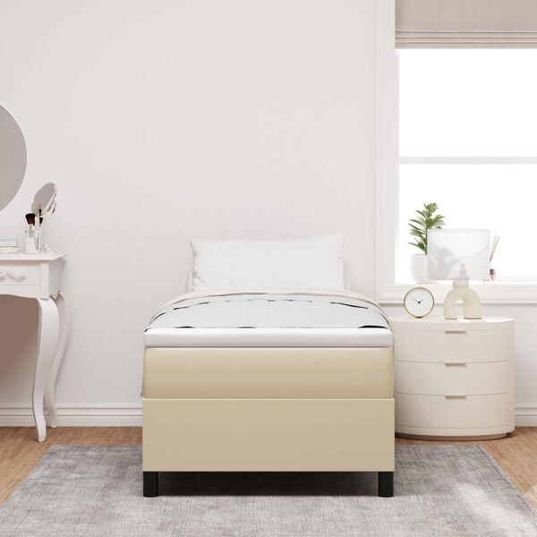 vidaXL Struttura letto piattaforma Grigio Verde 90 x 200 cm Tessuto