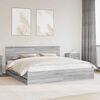 vidaXL Struttura del letto con cassetto Grigio Sonoma 200 x 200 cm