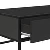 vidaXL Tavolino Salotto Nero 100x50x35 cm Legno Multistrato e Metallo
