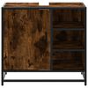 vidaXL Armadietto Bagno Rovere Fumo 65x33x60 cm in Legno Multistrato