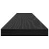 vidaXL Scaffale 4 pcs Nero 60 x 10 x 1,5 cm Legno multistrato