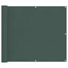 vidaXL Schermo da balcone Verde Scuro 100 x 1000 cm Tessuto Oxford