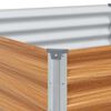 vidaXL Fioriera Rialzata da Giardino 195x100x36 cm in Acciaio Corten