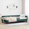 vidaXL Struttura Letto Angolare con Materasso 2 pcs Verde Velluto