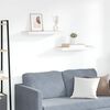 vidaXL Scaffali a Parete 2 pz Rovere e Bianco 60x23,5x3,8 cm in MDF