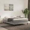 vidaXL Materasso a Molle Insacchettate Rigidit&agrave; Media Grigio Chiaro 140x210x20 cm in Velluto