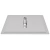 vidaXL Soffione per Doccia a Pioggia 2 pz Acciaio Inossidabile 30x30cm